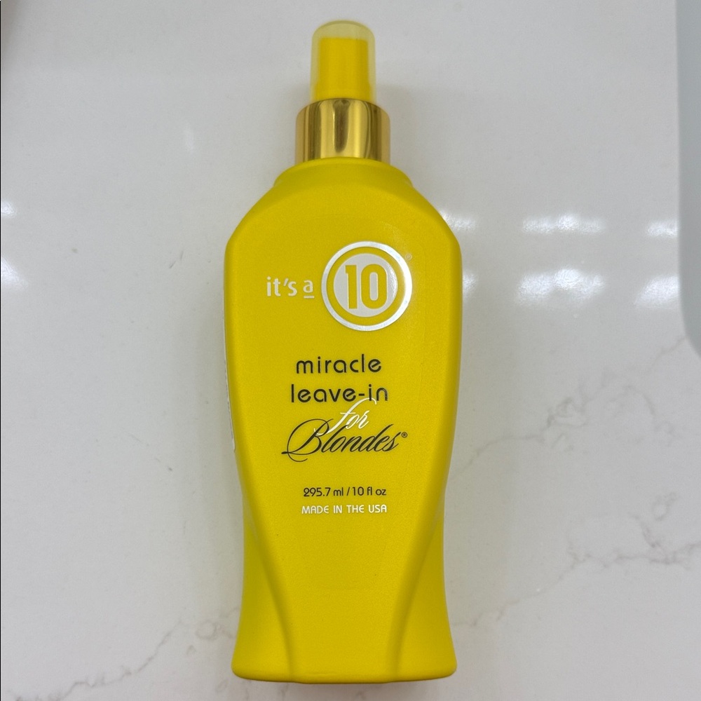 It’s a 10 Miracle Yellow Hair Conditioner for Blondes